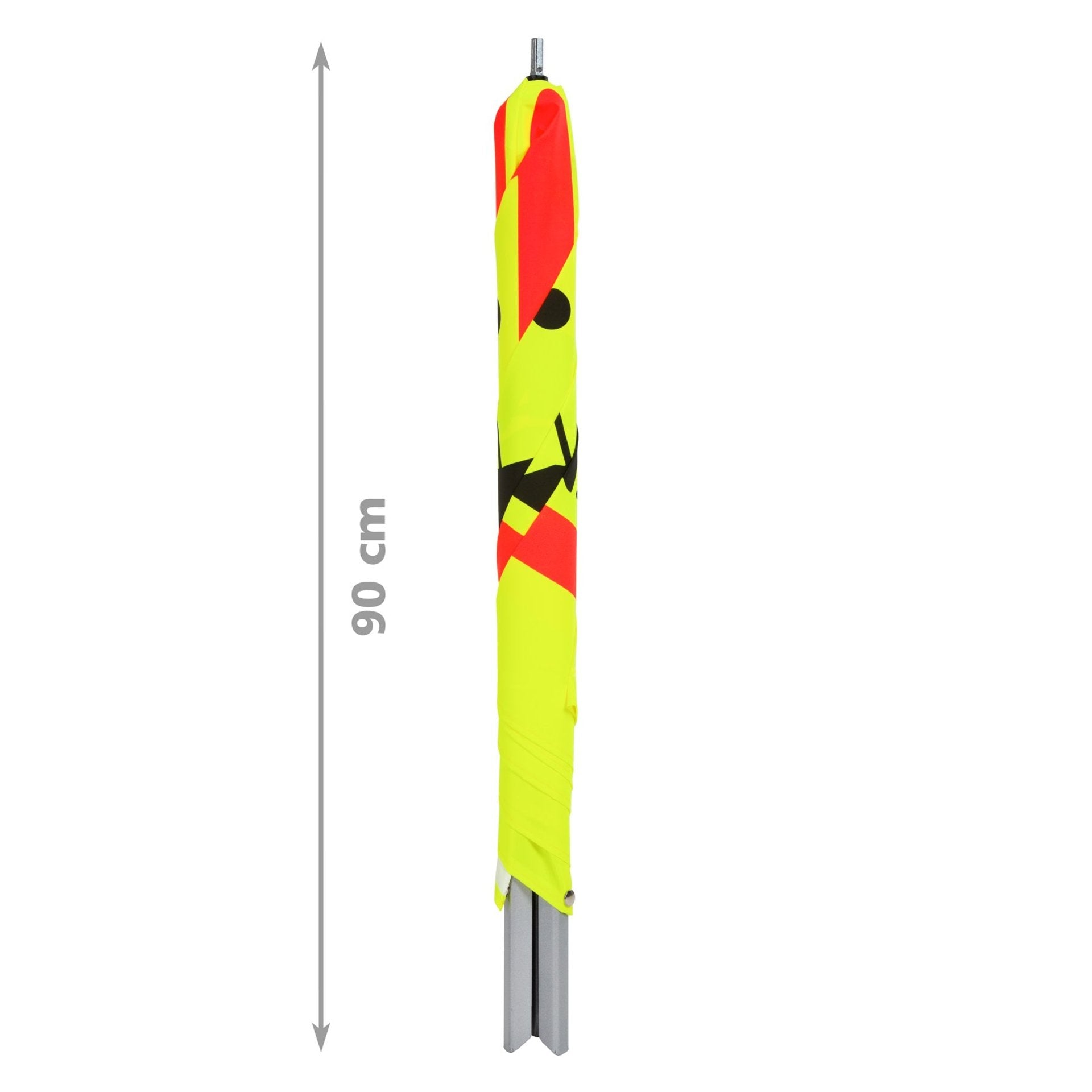 NESTLE Warnpyramide 70 cm, Schaufelmann (VZ123), gelb retroreflektierend, mit Feder NESTLE Warnpyramide 70 cm, Schaufelmann (VZ123), gelb retroreflektierend, mit Feder